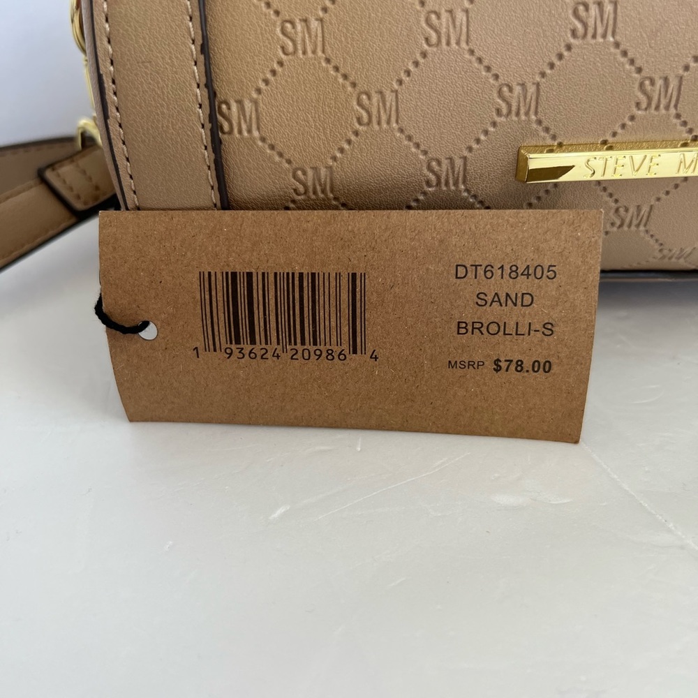 NWT STEVE MADDEN LOGO FLAP CROSSBODY SHOULDER BAG - Picture 4 of 5